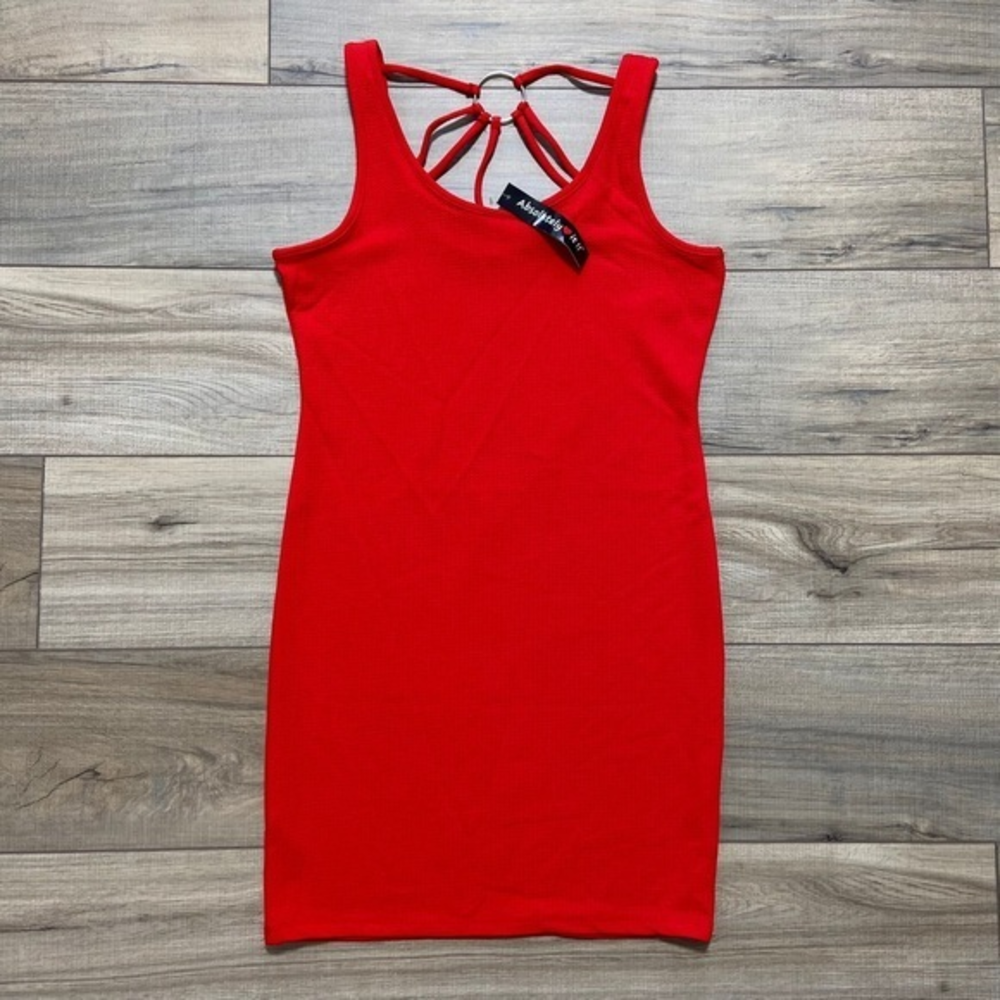 Absolutely Love It‎ Size XL Women’s Fitted Textured Sleeveless Dress Red